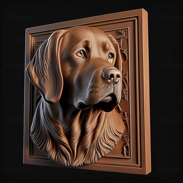 3D модель Знаменита тварина собаки міс Бізлі (STL)